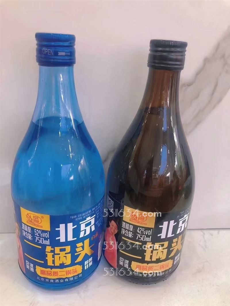 7元一瓶，京良北京二锅头棕胖瓶42度750ml